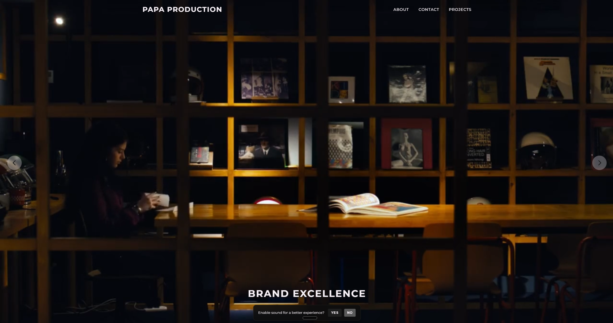 Papa Production website preview